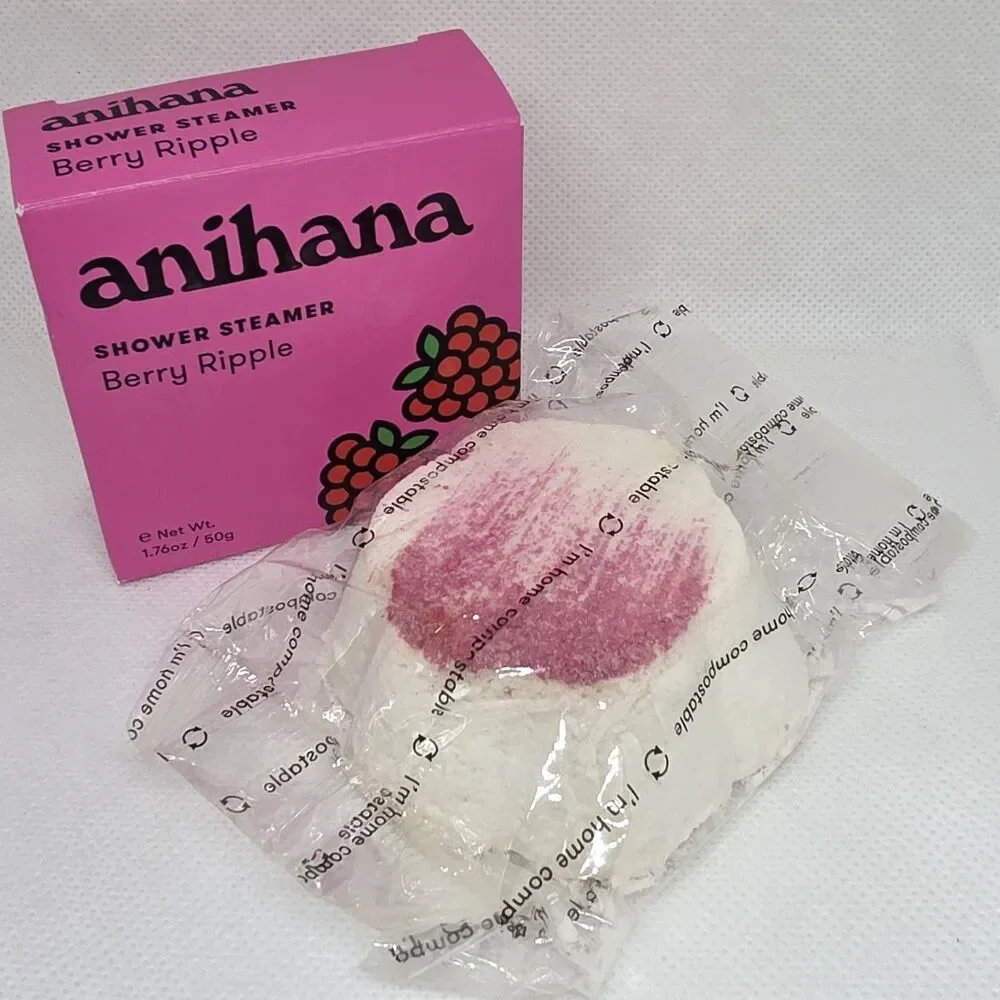Anihana “Berry Ripple” Shower Steamer. Cruelty Free, No Phthalates/Parabens 50g